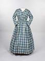 Image of Blue and white printed cotton wrapper, 1850s-1860s